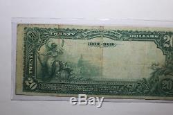 Billet De Monnaie Nationale 1902 Thomaston Bank Maine 20 $ N890