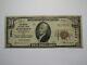 Billet De Banque National Currency De Dayton Ohio Oh De 1929 De 10 $, Charte N° 2604, En Bon état