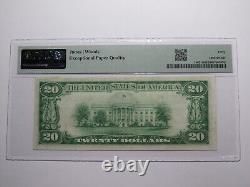 Billet de banque National Currency de Norwich, New York NY de 1929 de 20 $, Ch. #1354 XF40EPQ