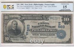 Billet de banque National de 10 $ de 1902, Union National Bank de Philadelphie, PA VF