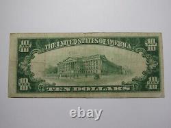 Billet de banque de 10 1929 $ de la banque nationale de DuBois, Pennsylvanie, PA. Ch. #7453. EN BON ÉTAT.