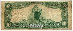 Billet de banque de 10 $ de 1902, CH #E3425, National Currency Note, National Bank of Washington (DC), VG