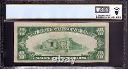 Billet de banque de 10 $ de la First National Bank de 1929 de Scottdale, Pennsylvanie, noté PCGS VF 30