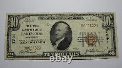 Billet de banque de 10 dollars de 1929 de Lakewood, New Jersey, NJ, Monnaie nationale, n° de ch. 7291, TTB.