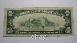 Billet de banque de 10 dollars de 1929 de Lakewood, New Jersey, NJ, Monnaie nationale, n° de ch. 7291, TTB.