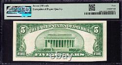 Billet de banque de 1929 de 5 $ de la First National Bank de Mapleton, Pennsylvanie, PMG XF EF 40 EPQ