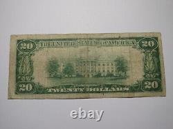 Billet de banque de 20 $ de 1929 de la banque nationale de Pennsylvanie à McKees Rocks, PA, N° de ch. 5142