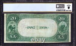 Billet de banque de 20 $ de la Farmers National Bank de Pilger, Nebraska, de 1882, noté par PCGS B VF 25.