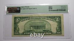 Billet de banque de 5 $ de Pawhuska Oklahoma OK National Currency Bank Note Bill Ch #13527 VF25 PMG de 1929