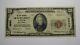 Billet De Banque De La Banque Nationale De Salem, New Jersey Nj, De 1929, D'une Valeur De 20 Dollars, Charte N°3922, En Très Bon état (vf).
