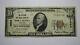 Billet De Banque De La Monnaie Nationale De Port Henry, New York, De 10 Dollars De 1929, Numéro De Série Bas #4858
