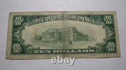 Billet de banque de la National Currency Bank Note de 10 dollars de 1929 à Corvallis, Oregon, OR, Ch. #4301 FINE+