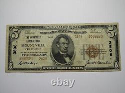 Billet de banque de la National Currency Bank Note de 1929, Mountville, Pennsylvanie, PA n°3808, en bon état
