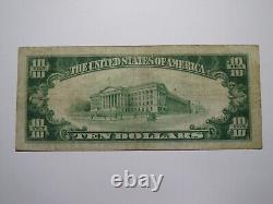 Billet de banque de la National Currency Bank Note de Pittsburgh, Pennsylvanie, PA, de 10 dollars, de 1929, Ch. 685, F++