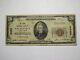 Billet De Banque De La National Currency Bank De Catasauqua, Pennsylvanie, Pa, De 1929 De 20 $! #8283 Rare