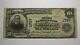 Billet De Banque De La National Currency Bank De Hightstown, New Jersey, Nj De 1902 De 10$ - Ch #1737 - En Bon État