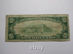 Billet de banque de la National Currency Bank de Pennsylvanie PA de 10 dollars de Carmichaels de 1929, Ch. #5784.