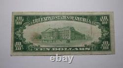 Billet de banque de la National Currency Bank de Scottdale, Pennsylvanie, de 1929, de 10 dollars, état VF+ - Ch #4098