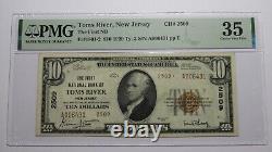 Billet de banque de la National Currency Bank de Toms River, New Jersey NJ, de 1929, d'une valeur de 10 dollars, numéro de série 2509, état de conservation VF35