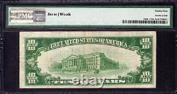 Billet de banque de la Norfolk National Bank de 1929 de 10 $, monnaie du Nebraska, Pmg Très bien (VF) 25.