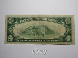 Billet de banque de la charte n ° 2604 de Dayton Ohio OH National Currency de 1929 de 10 $ FINE
