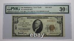 Billet de banque de la monnaie nationale de 10 dollars de Far Rockaway, New York, NY, daté de 1929, numéro de série Ch #9271, état VF30.
