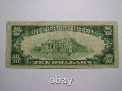 Billet de banque de la monnaie nationale de Newton, New Jersey, NJ, de 1929, d'une valeur de 10$. Ch. #925, BEAU+