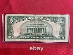Billet de banque en monnaie nationale La Banque nationale de Springdale Pennsylvanie 5 $
