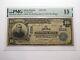 Billet De Banque National De 10 $ De 1902 Alma Kansas Ks, Charte #5104 F15 Pmg