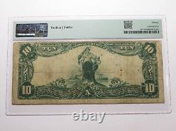 Billet de banque national de 10 $ de 1902 Alma Kansas KS, charte #5104 F15 PMG