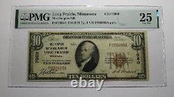 Billet de banque national de 10 $ de Long Prairie Minnesota MN de 1929 Ch 7080 VF25