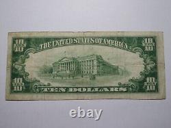 Billet de banque national de 10 dollars de 1929 de la banque de Doylestown, Pennsylvanie, Ch #573 F+