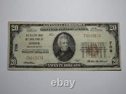 Billet de banque national de 20 $ de 1929 Athol Massachusetts MA Ch. #708 TB