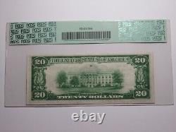 Billet de banque national de 20 $ de 1929 Newark New York NY, Ch. #349 XF45 PCGS