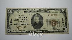 Billet de banque national de 20 $ de Fort Morgan, Colorado, CO, de 1929, Ch. #7004, en bon état
