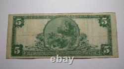 Billet de banque national de 5 1902 Odessa Delaware DE Ch. #1281 Très Bien