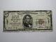 Billet De Banque National De 5 $ De 1929 De Hicksville, New York, Ny, Ch. #11087 Rare