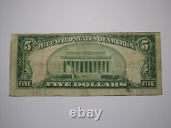 Billet de banque national de 5 $ de Derby, Connecticut CT, de 1929, n ° 1098 à Birmingham