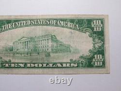 Billet de banque national de Granite City Illinois IL de 1929 de 10 $, N° de série 5433, TB