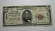 Billet De Banque National De Hackensack New Jersey Nj De 1929 De 5 $, Ch. #12014 Vf