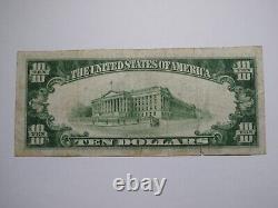 Billet de banque national de Kansas KS de 10 $ de 1929 de la charte #4642 de Oberlin VF