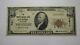 Billet De Banque National De Pawnee Oklahoma De 10 Dollars De 1929, Numéro De Série #999, Numéro De Chèque #7611.