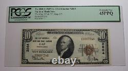 Billet de banque national de Pennsylvanie PA de 10 $ de 1929! # 2864 PCGS XF45