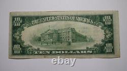 Billet de banque national de Pennsylvanie PA de 1929 de Lewisburg de 10 $, Ch. #784 VF+