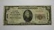 Billet De Banque National De Pennsylvanie Pa De 1929 De Pittsburgh De 20 $, Ch. #2278