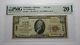 Billet De Banque National De Talladjsond, Alabama Al De 10 $ De 1929, N° De Caisse 7558 Vf20 Pmg