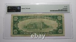 Billet de banque national de Talladjsond, Alabama AL de 10 $ de 1929, n° de caisse 7558 VF20 PMG