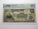 Billet De Banque National De Winfield, Kansas Ks De 1902 De 10 $, Ch. #3218 F15 Pmg