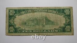 Billet de banque national de l'État du Minnesota, Minnesota MN de 1929 de 10 $, Ch. # 6917 RARE