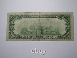 Billet de banque national de l'Illinois IL de 1929 de Chicago à 100 $ de la Réserve fédérale en bon état